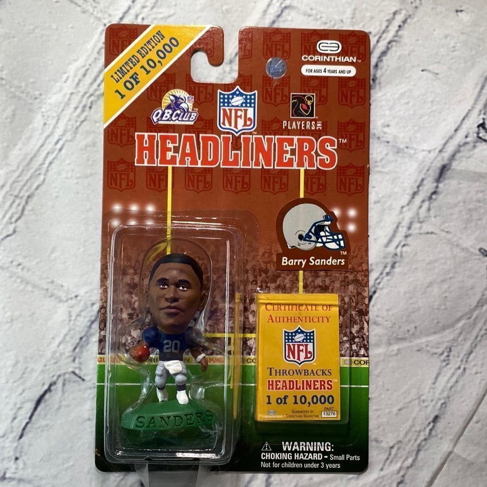 💙NIB Vintage 1997 Barry Sanders Headliner Limited Edition